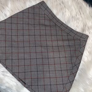 Express A-line plaid skirt